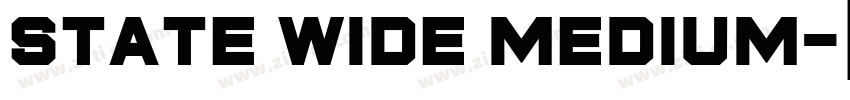 State Wide Medium字体转换